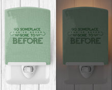 Load image into Gallery viewer, Go Someplace You've Never Ceramic Night Light BB5463CNL
