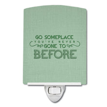 Load image into Gallery viewer, Go Someplace You've Never Ceramic Night Light BB5463CNL