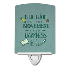 Load image into Gallery viewer, Education is Movement Teacher Ceramic Night Light BB5472CNL
