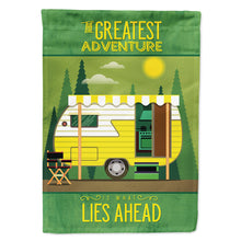 Load image into Gallery viewer, Greatest Adventure Retro Camper Flag Canvas House Size BB5478CHF