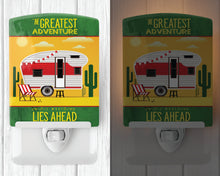 Load image into Gallery viewer, Greatest Adventure Retro Camper Desert Ceramic Night Light BB5479CNL
