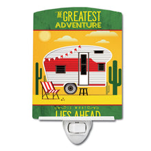 Load image into Gallery viewer, Greatest Adventure Retro Camper Desert Ceramic Night Light BB5479CNL