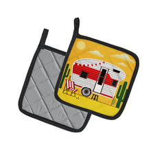 Load image into Gallery viewer, Greatest Adventure Retro Camper Desert Pot Holders - Set of 2 - Heat-Resistant Kitchen Essentials BB5479PTHD