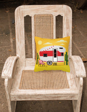 Load image into Gallery viewer, Greatest Adventure Retro Camper Desert Fabric Decorative Pillow BB5479PW1818