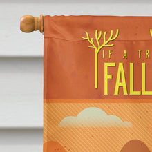 Load image into Gallery viewer, Be in the Woods New Camper Flag Canvas House Size BB5484CHF
