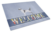Load image into Gallery viewer, English Setter Welcome Glass Cutting Boards – Durable, Decorative Kitchen Art Large BB5485LCB