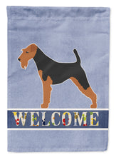 Load image into Gallery viewer, Welsh Terrier Welcome Flag Canvas House Size BB5489CHF