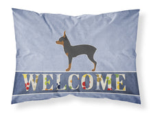 Load image into Gallery viewer, Toy Fox Terrier Welcome Fabric Standard Pillowcase – Artistic Decorative Front, White Back BB5491PILLOWCASE