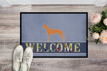 Load image into Gallery viewer, Pharaoh Hound Welcome Doormat - 24x36 Decorative Floor Mat – Indoor/Outdoor Rug with Artistic Flair BB5492JMAT