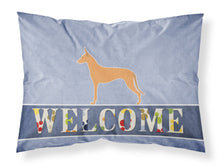 Load image into Gallery viewer, Pharaoh Hound Welcome Fabric Standard Pillowcase – Artistic Decorative Front, White Back BB5492PILLOWCASE