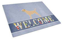Load image into Gallery viewer, Border Terrier Welcome Glass Cutting Boards – Durable, Decorative Kitchen Art Large BB5493LCB
