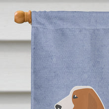 Load image into Gallery viewer, Spanish Hound Welcome Flag Canvas House Size BB5495CHF