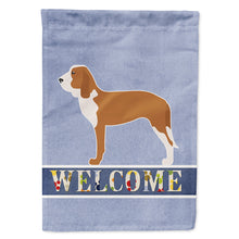 Load image into Gallery viewer, Spanish Hound Welcome Flag Canvas House Size BB5495CHF