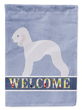 Load image into Gallery viewer, Bedlington Terrier Welcome Garden Flag - Outdoor Decorative Yard Flag BB5498GF