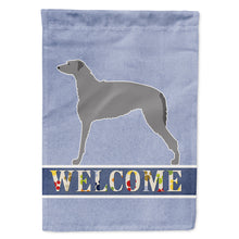 Load image into Gallery viewer, Scottish Deerhound Welcome Flag Canvas House Size BB5500CHF