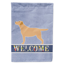 Load image into Gallery viewer, Yellow Labrador Retriever Welcome Flag Canvas House Size BB5501CHF