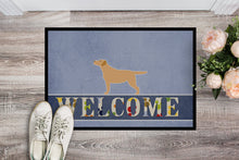 Load image into Gallery viewer, Yellow Labrador Retriever Welcome Doormat - 18x27 Decorative Floor Mat – Indoor/Outdoor Rug with Artistic Flair BB5501MAT