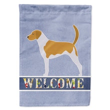 Load image into Gallery viewer, American Foxhound Welcome Flag Canvas House Size BB5502CHF