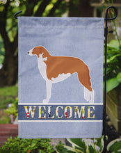 Load image into Gallery viewer, Borzoi Russian Greyhound Welcome Garden Flag - Outdoor Decorative Yard Flag BB5503GF