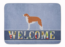 Load image into Gallery viewer, Borzoi Russian Greyhound Welcome Machine Washable Memory Foam Mat BB5503RUG