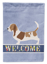 Load image into Gallery viewer, Basset Hound Welcome Garden Flag - Outdoor Decorative Yard Flag BB5506GF