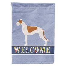 Load image into Gallery viewer, Greyhound Welcome Flag Canvas House Size BB5509CHF