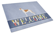 Load image into Gallery viewer, Greyhound Welcome Glass Cutting Boards – Durable, Decorative Kitchen Art Large BB5509LCB