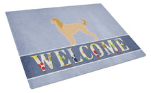 Load image into Gallery viewer, Afghan Hound Welcome Glass Cutting Boards – Durable, Decorative Kitchen Art Large BB5510LCB