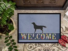 Load image into Gallery viewer, Black Labrador Retriever Welcome Doormat - 18x27 Decorative Floor Mat – Indoor/Outdoor Rug with Artistic Flair BB5512MAT