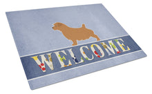 Load image into Gallery viewer, Norfolk Terrier Welcome Glass Cutting Boards – Durable, Decorative Kitchen Art Large BB5513LCB