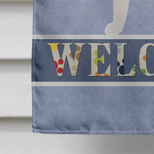 Load image into Gallery viewer, Beagle Welcome Flag Canvas House Size BB5514CHF