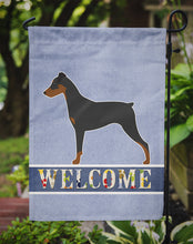 Load image into Gallery viewer, German Pinscher Welcome Garden Flag - Outdoor Decorative Yard Flag BB5517GF