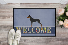 Load image into Gallery viewer, German Pinscher Welcome Doormat - 18x27 Decorative Floor Mat – Indoor/Outdoor Rug with Artistic Flair BB5517MAT