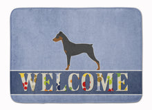 Load image into Gallery viewer, German Pinscher Welcome Machine Washable Memory Foam Mat BB5517RUG