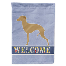 Load image into Gallery viewer, Italian Greyhound Welcome Flag Canvas House Size BB5518CHF