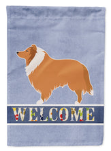 Load image into Gallery viewer, Collie Welcome Garden Flag - Outdoor Decorative Yard Flag BB5520GF