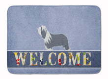 Load image into Gallery viewer, Bearded Collie Welcome Machine Washable Memory Foam Mat BB5521RUG