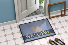 Load image into Gallery viewer, Pyrenean Shepherd Welcome Doormat - 18x27 Decorative Floor Mat – Indoor/Outdoor Rug with Artistic Flair BB5522MAT