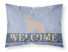 Load image into Gallery viewer, Pyrenean Shepherd Welcome Fabric Standard Pillowcase – Artistic Decorative Front, White Back BB5522PILLOWCASE