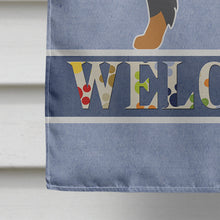 Load image into Gallery viewer, Bernese Mountain Dog Welcome Flag Canvas House Size BB5523CHF