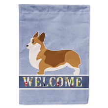Load image into Gallery viewer, Corgi Welcome Flag Canvas House Size BB5524CHF