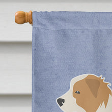 Load image into Gallery viewer, Red Border Collie Welcome Flag Canvas House Size BB5526CHF