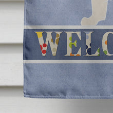 Load image into Gallery viewer, Red Border Collie Welcome Flag Canvas House Size BB5526CHF