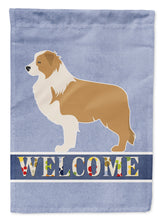 Load image into Gallery viewer, Red Border Collie Welcome Garden Flag - Outdoor Decorative Yard Flag BB5526GF