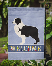 Load image into Gallery viewer, Black Border Collie Welcome Garden Flag - Outdoor Decorative Yard Flag BB5527GF