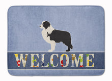 Load image into Gallery viewer, Black Border Collie Welcome Machine Washable Memory Foam Mat BB5527RUG