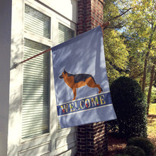 Load image into Gallery viewer, German Shepherd Welcome Flag Canvas House Size BB5528CHF