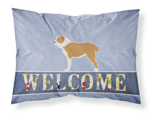 Load image into Gallery viewer, Central Asian Shepherd Dog Welcome Fabric Standard Pillowcase – Artistic Decorative Front, White Back BB5532PILLOWCASE