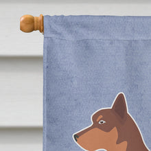 Load image into Gallery viewer, Australian Kelpie Dog Welcome Flag Canvas House Size BB5533CHF