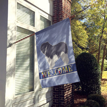 Load image into Gallery viewer, Polish Lowland Sheepdog Dog Welcome Flag Canvas House Size BB5536CHF